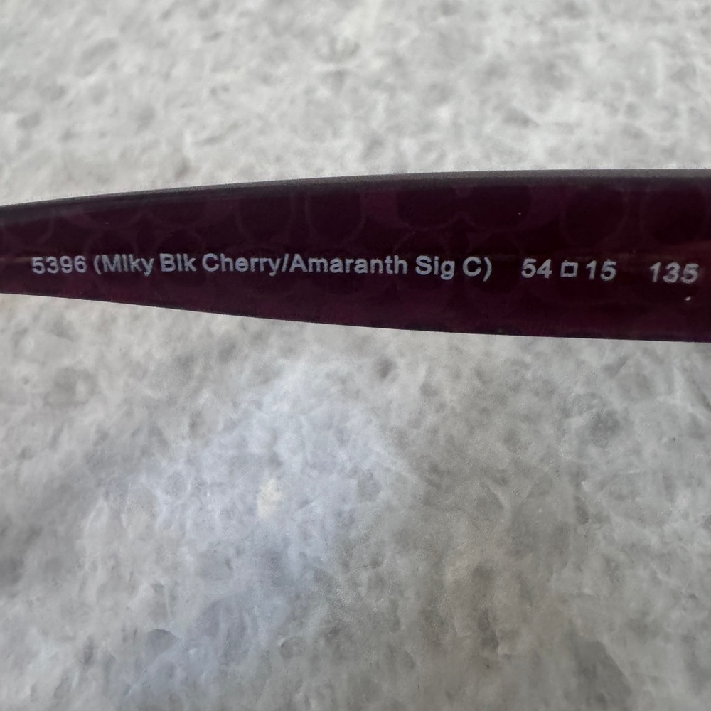 Coach Black Cherry Designer Glasses - Picture 5 of 16